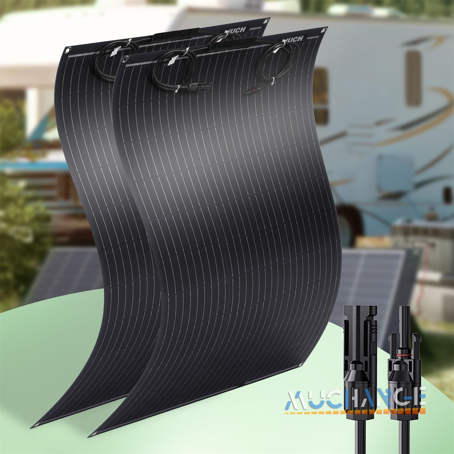 200W (2 x 100) Mono Solar Panel Off-Grid 9BB for RV/Boat/Cabin/ Camping Battery