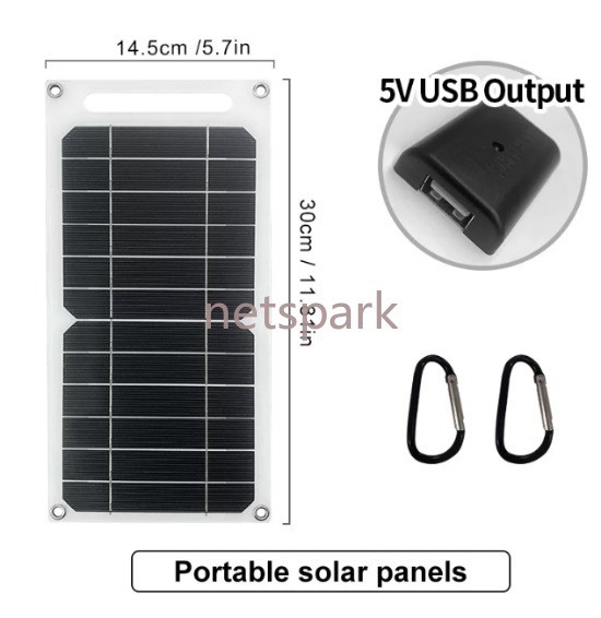 Solar Panel Charger 5V 2W 3W 6W 8W 10W USB Flexible Solar Power Generator Panel