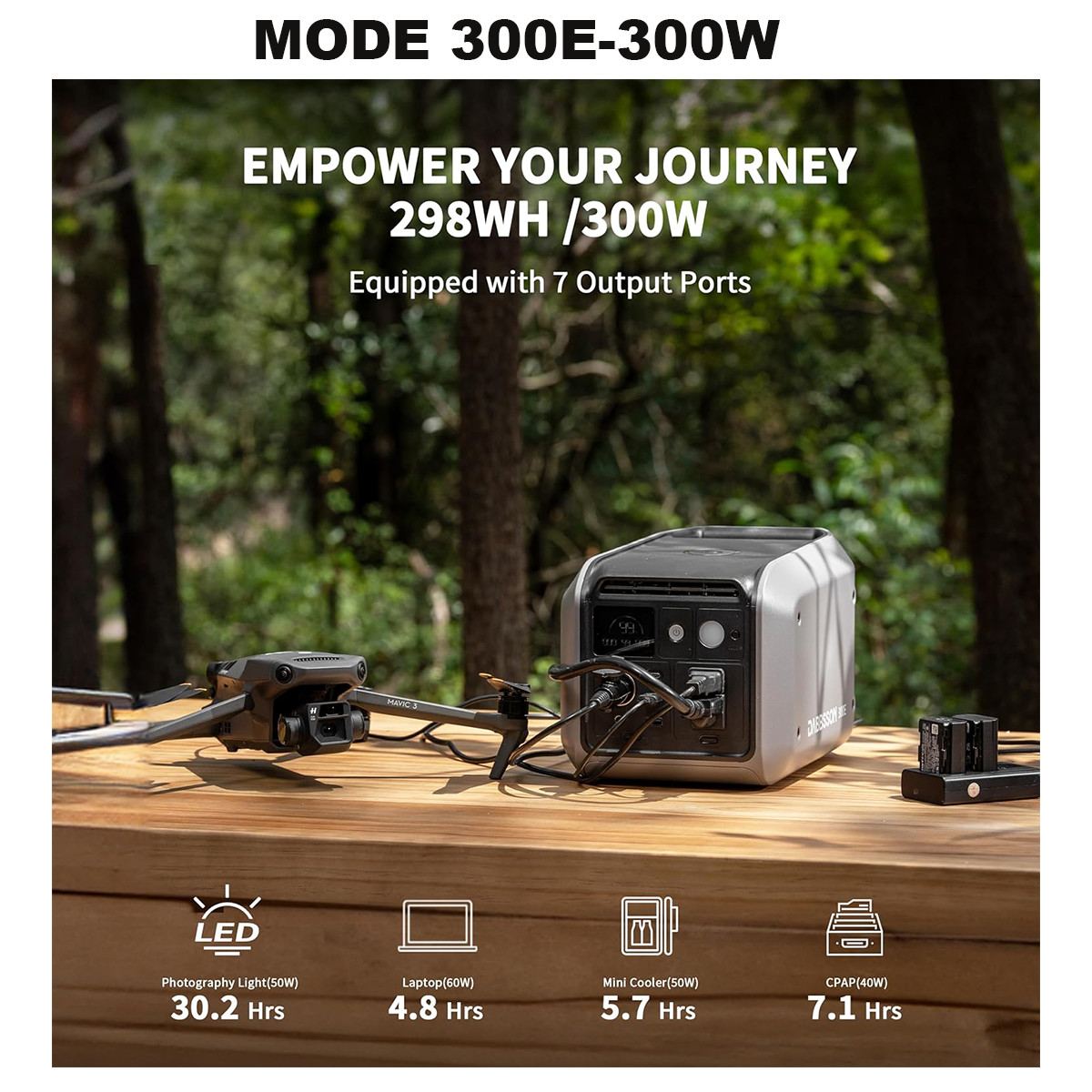 Dabbsson Power Station LiFePO4 Generator 300W-3000W Portable for RV Camping Home
