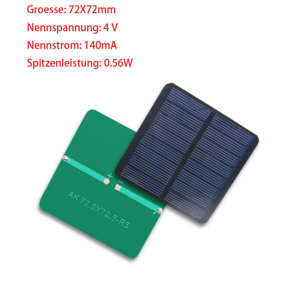 Solar Cell 0.5V 1V 1.5V 2V 2.5V 3V 4V 4.5V 5V 5.5V 6V 7V 10V Solar Panel