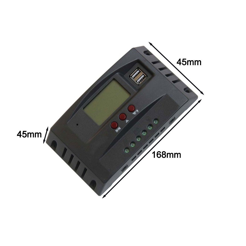 Solar Charge Controller 30A-100A with 5V USB Output for Mobile Charging