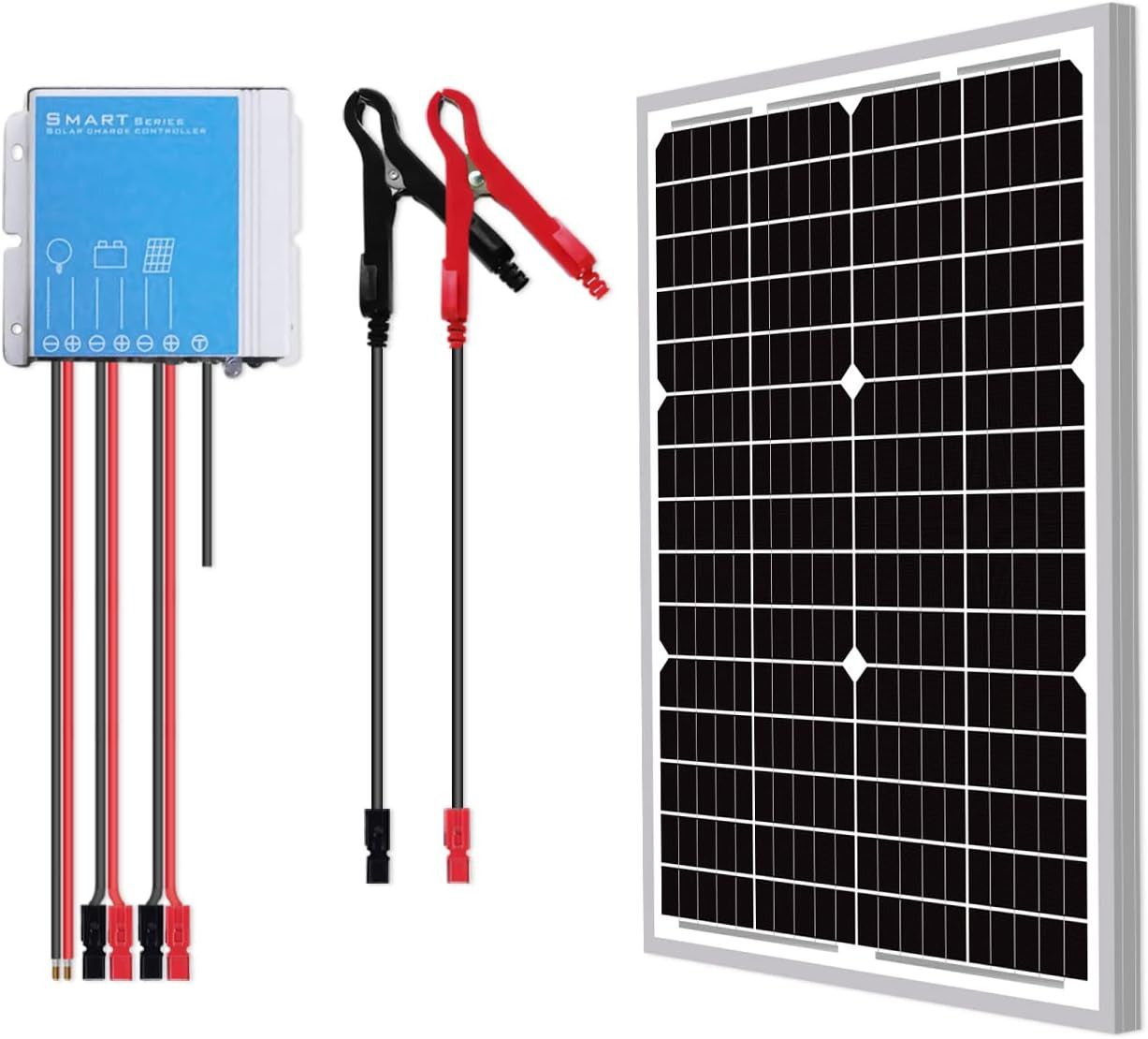 30W 24V Waterproof Solar Panel Kit for Boats, RVs, Cars, and Motorcycles