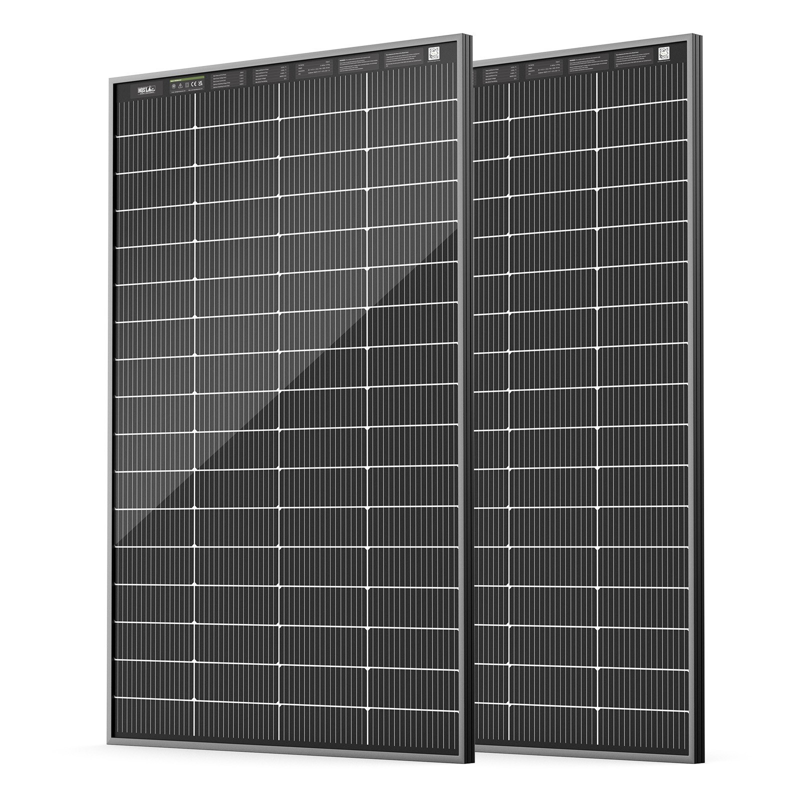 HQST Bifacial 2 Packs 200W Compact N-Type Solar Panel