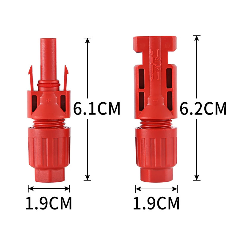 1 Pair PV Connector TUV Approved 1000V DC 35A Male Female For 2.5–6mm² Cable