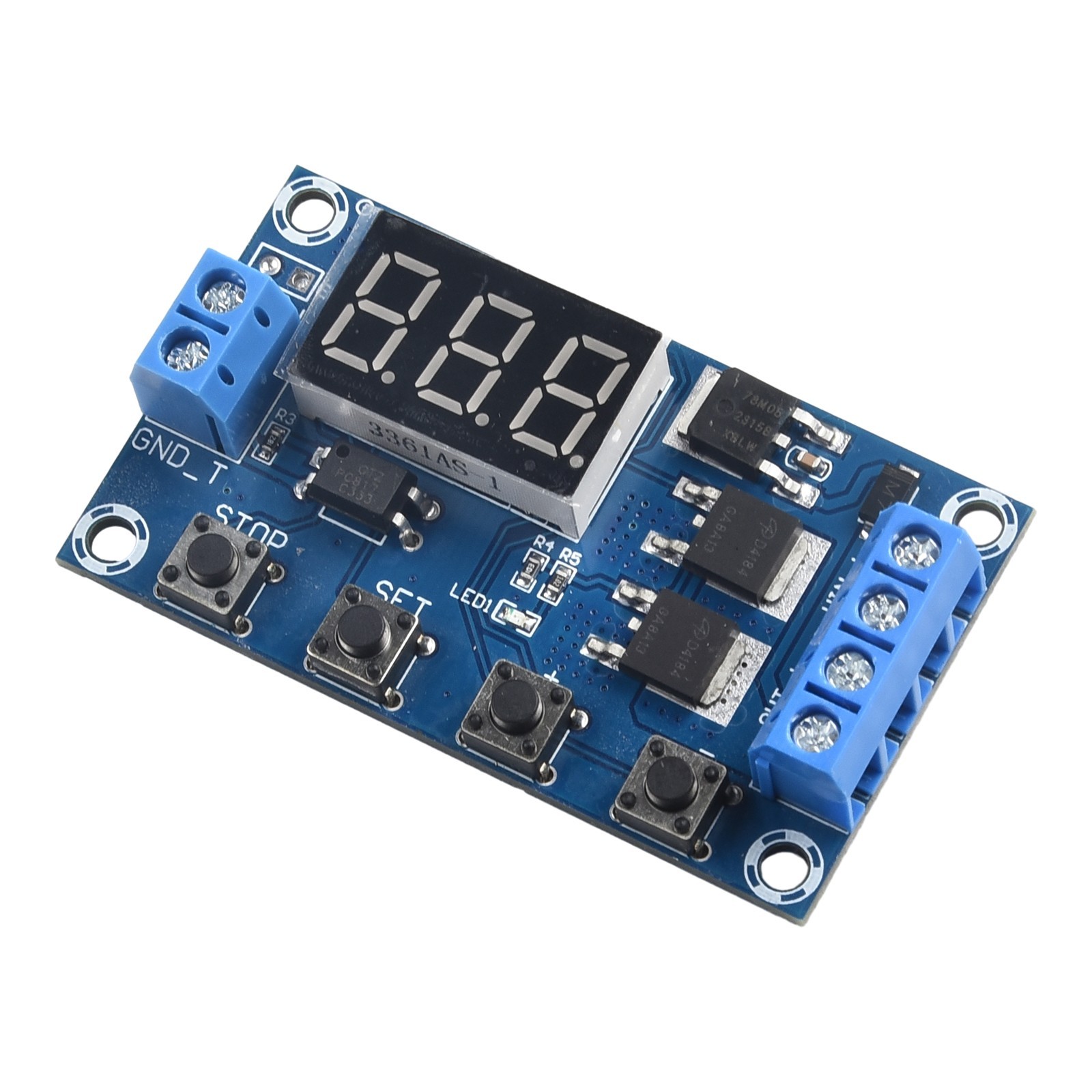 Powerful and Convenient Timer Switch Clear Interface for relay Delay Board