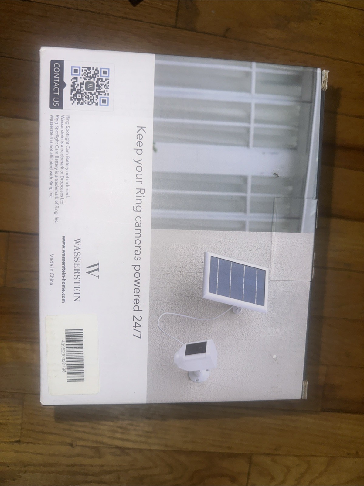 Wasserstein Solar Panel Compatible with Ring Spotlight Cam Battery- Black 2 Pack