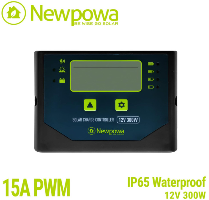 Newpowa 200W Portable Solar Panel Kit with Adjustable Kickstand Case