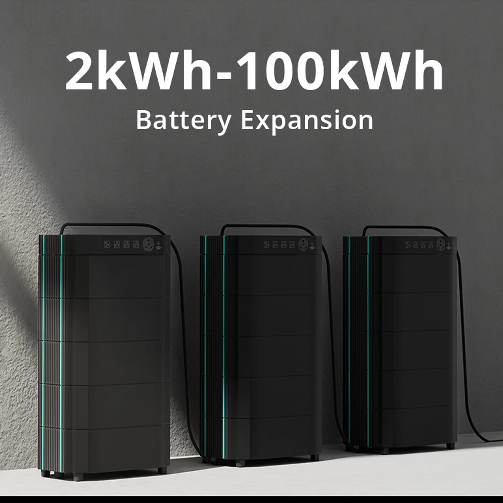 GreenOE Portable Power Station 2200W 2074Wh LFP Battery Solar Powered Generator
