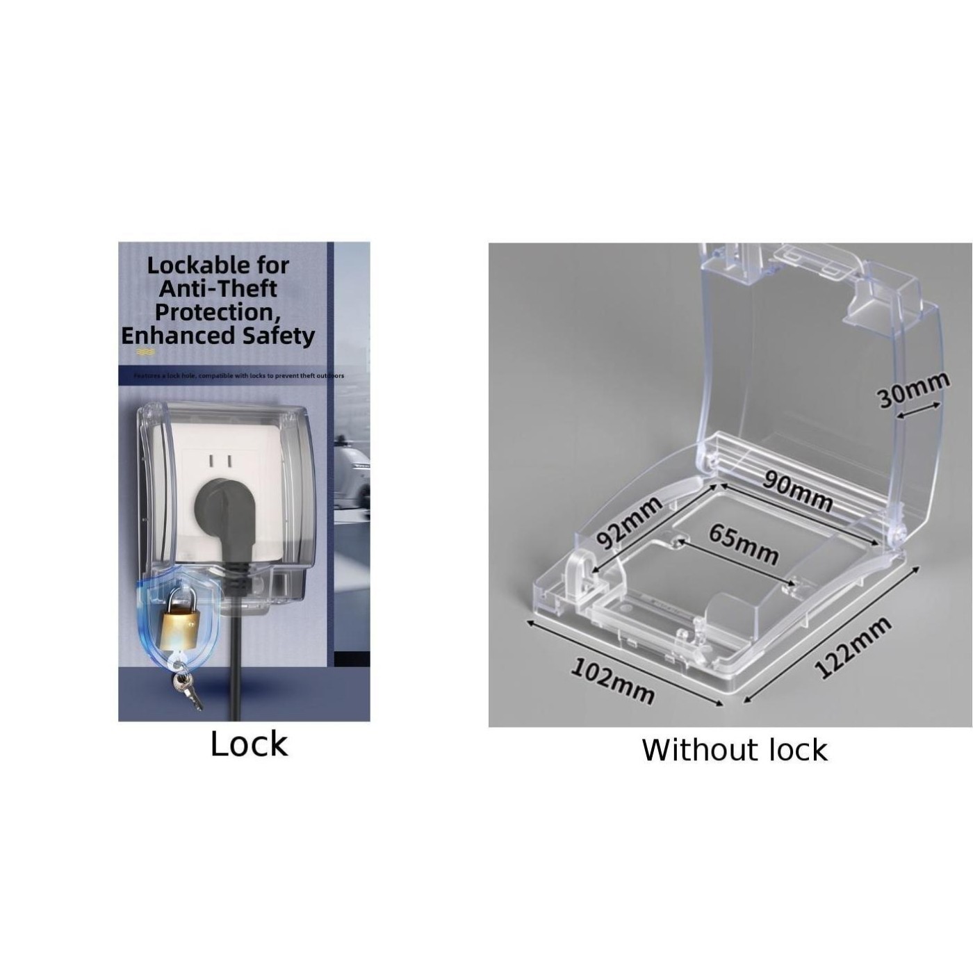 Lockable Waterproof Box Harsh Environment Ready Clear Visibility Cover