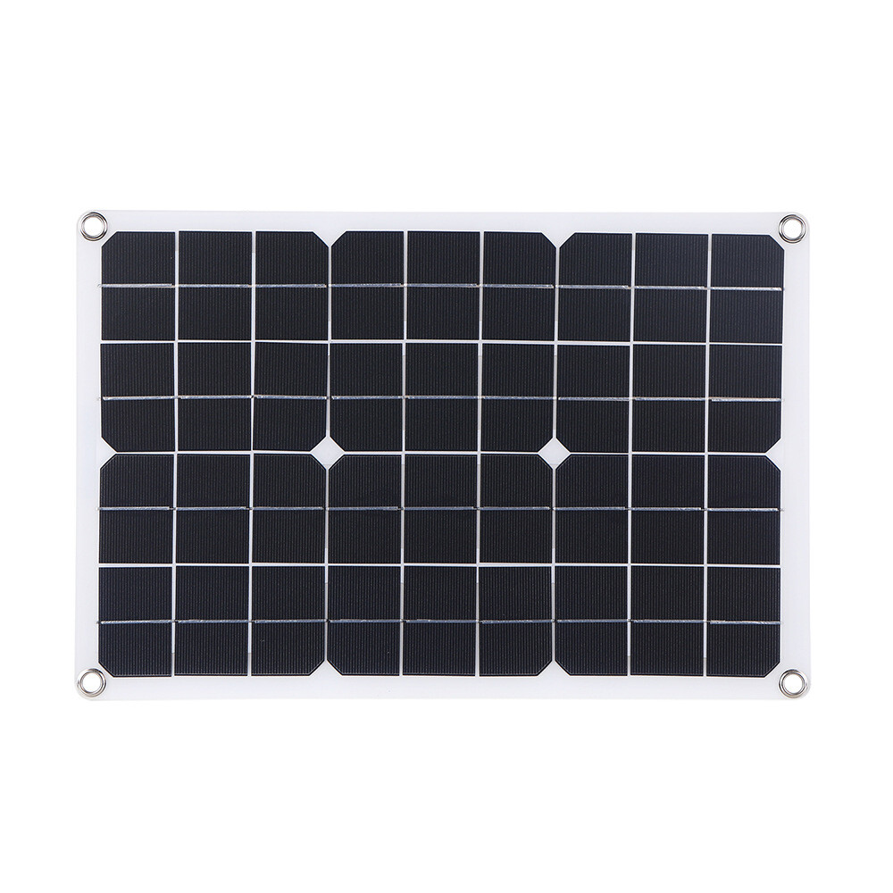 20W 18V Outdoor Solar Panel Charger USB Power Controller For Phone Car RV Boat