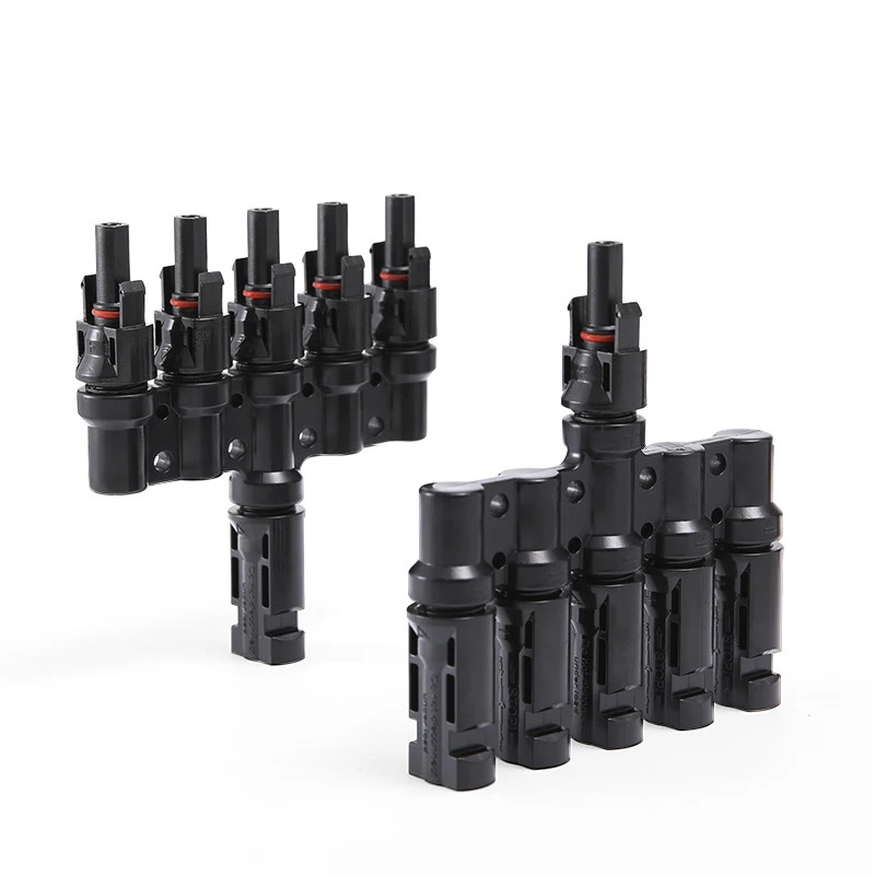 1 Pair Branch Connector 5-in-1 1000V 30A Parallel IP67 Waterproof MC4 For Solar