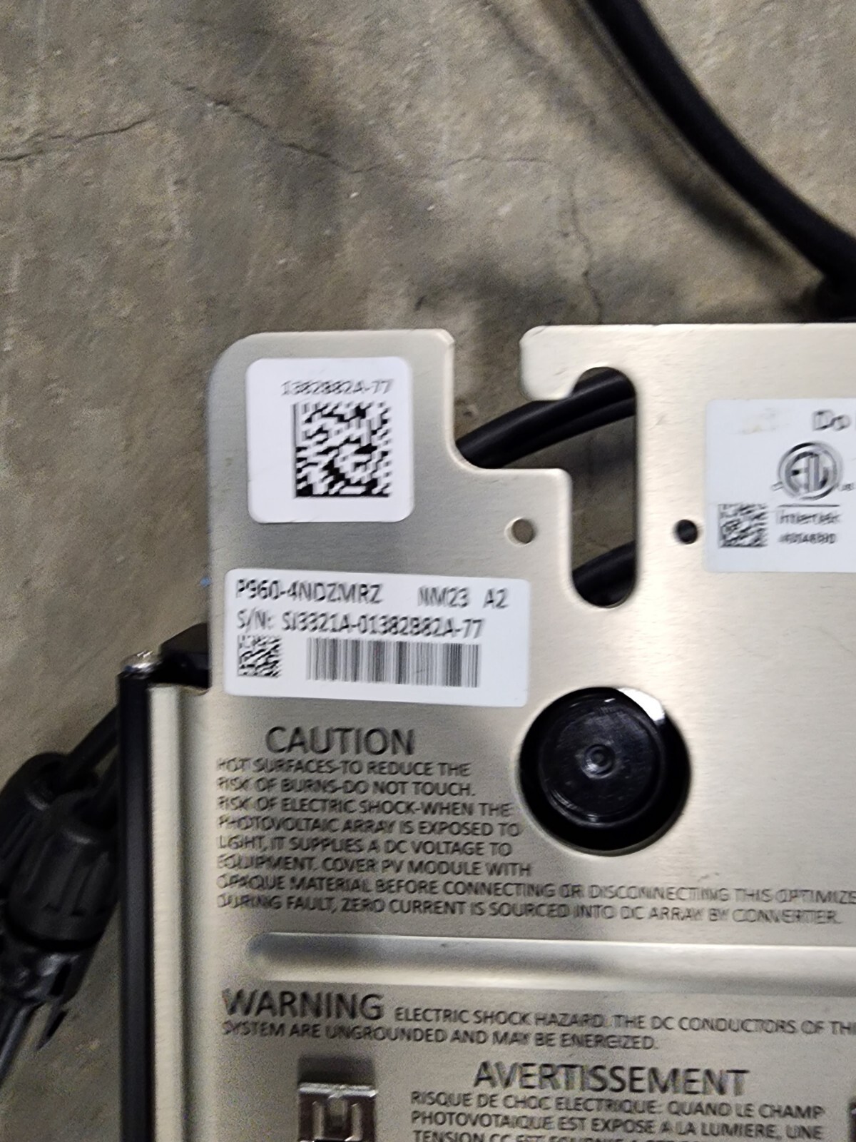 (Two) SolarEdge P960 Power Optimizers, Dual input, P960-4NDZMRZ