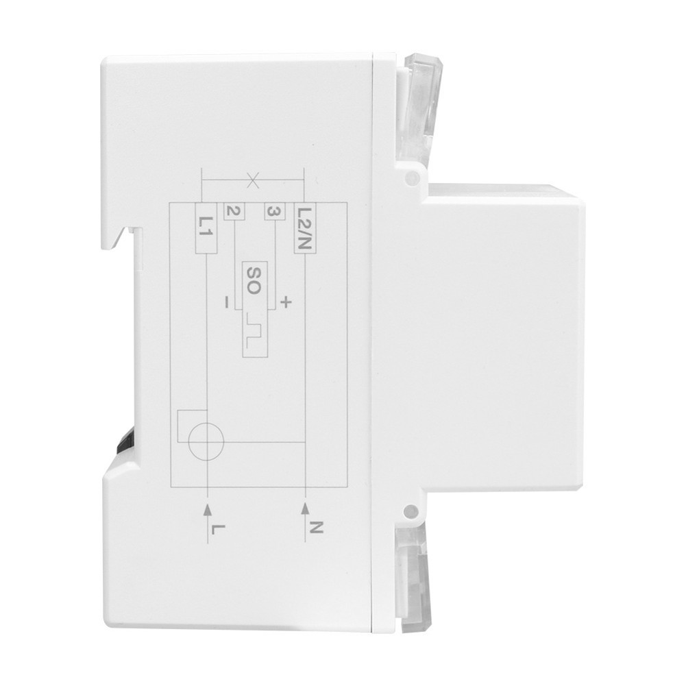 Electronic Energy Meter Single Phase 100A for Tracking Energy Usage Over Time
