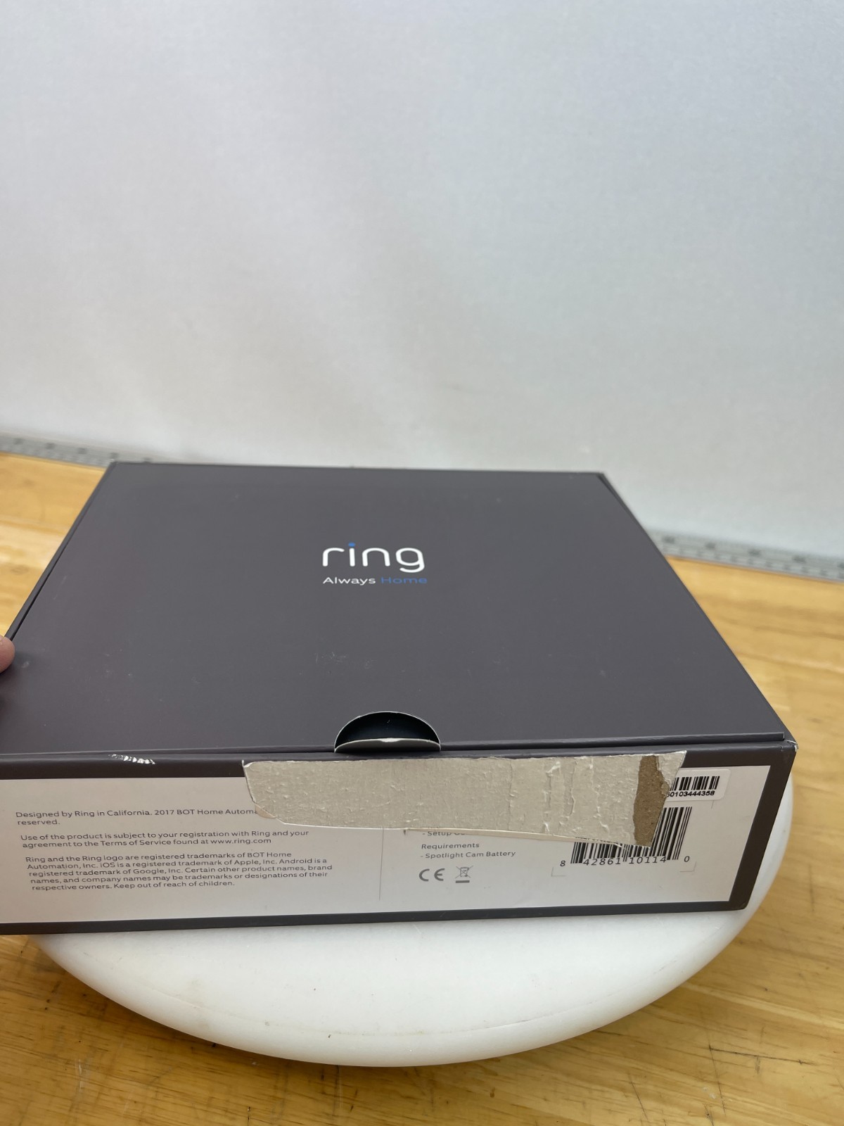 Ring Solar Panel V4 for Spotlight Cam Battery White (Previously-owned, not used)