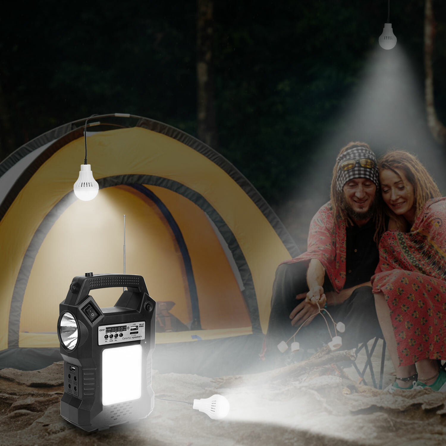 Portable Power Station Battery Power Supply Solar Generator Emergency Back Up