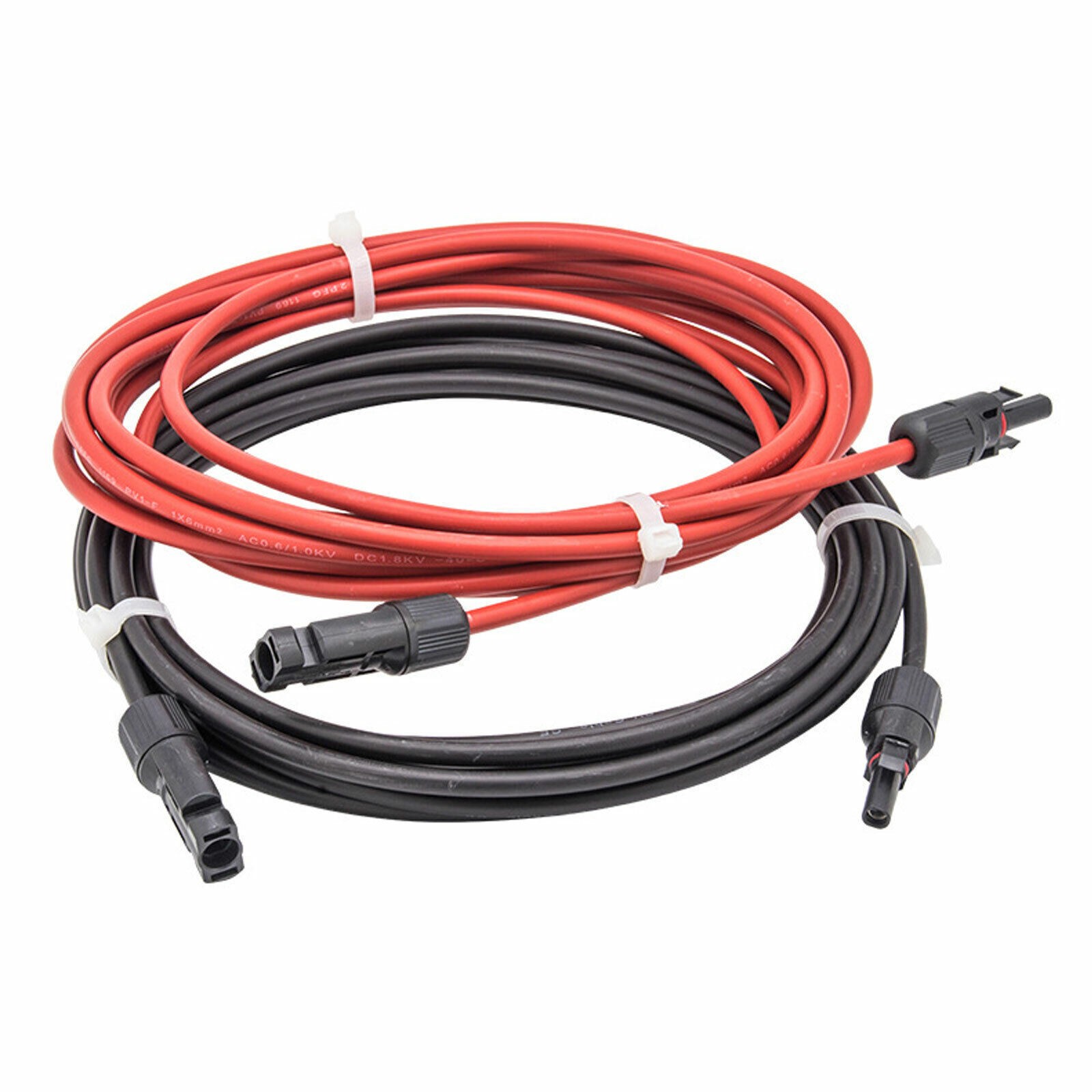 Solar Panel Wire 12AWG Gauge Black & Red Extension Cable Kits with F/M Connector