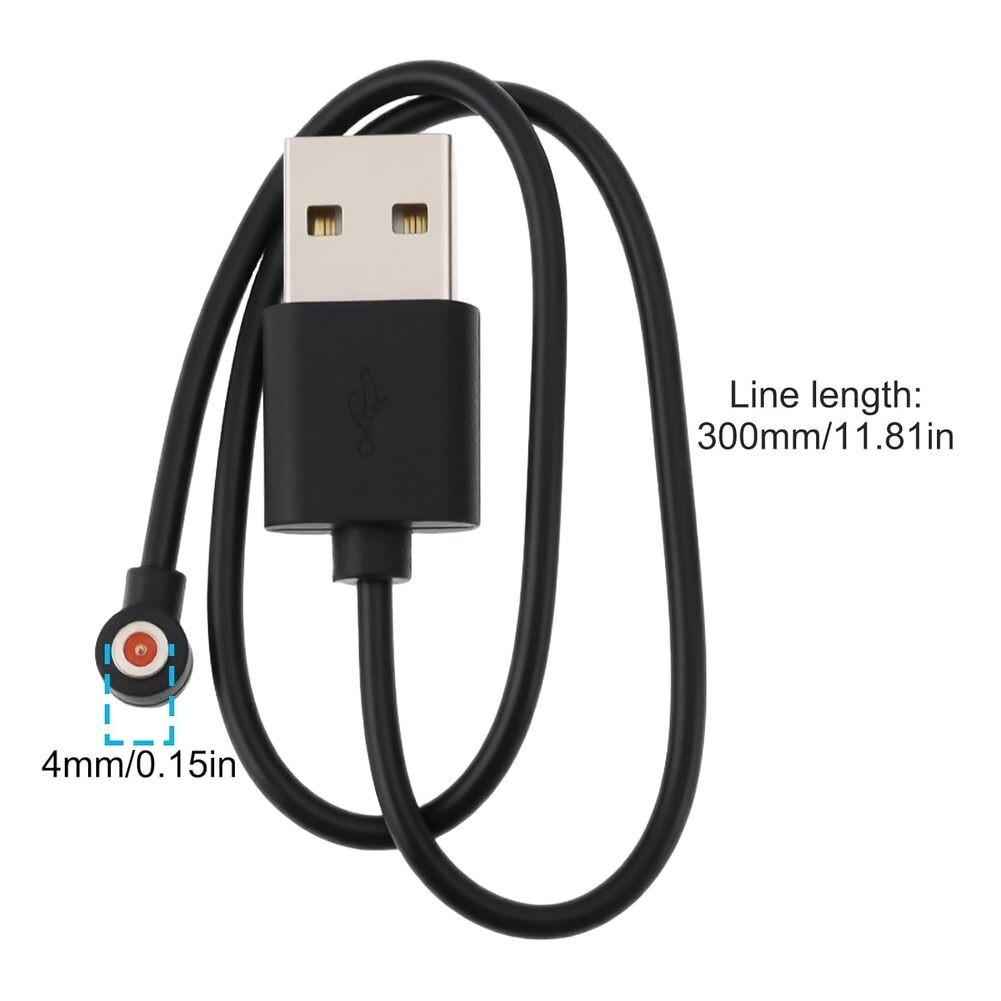 2 Pack Travel Friendly Magnetic Charging Cable for Smart Ring 4.0mm Port