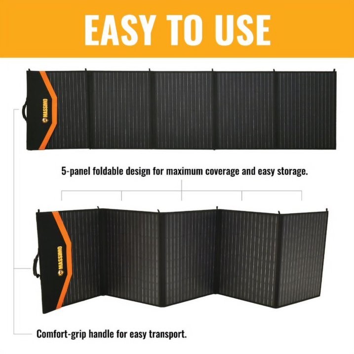 Brand New Massimo 200W Foldable Solar Panel Kit