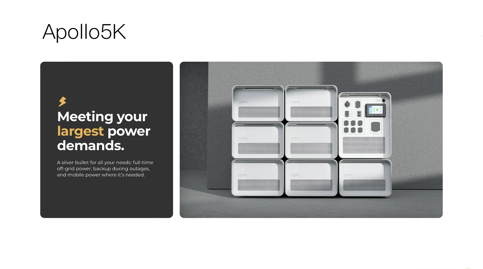 HYSOLIS APOLLO 5 KWh Solar Generator Complete Kit Power Station ready to use