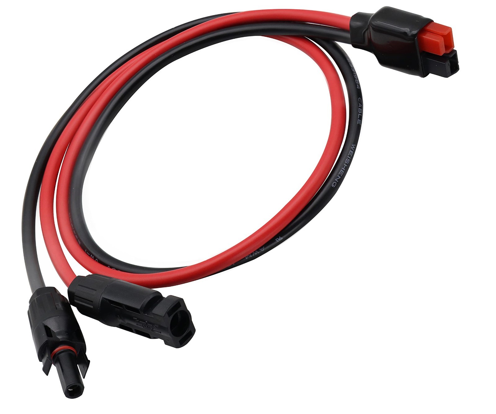 10AWG Solar Panel Cable Connector to Female Adapter for RV/Van Camping 60cm