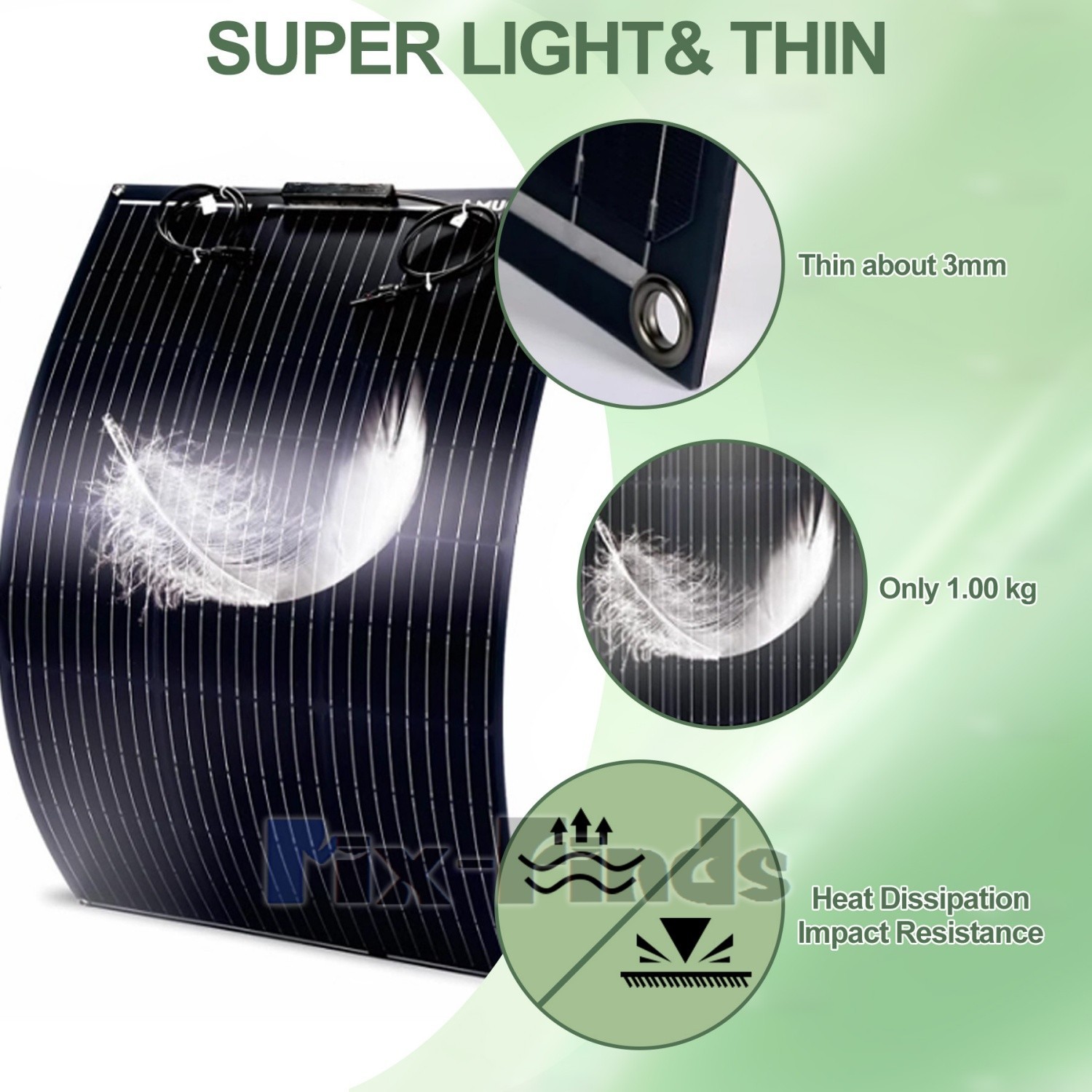 200W/400W 12/24V Solar Panel Mono HighEfficiency PV for Sunshed Camping Generate
