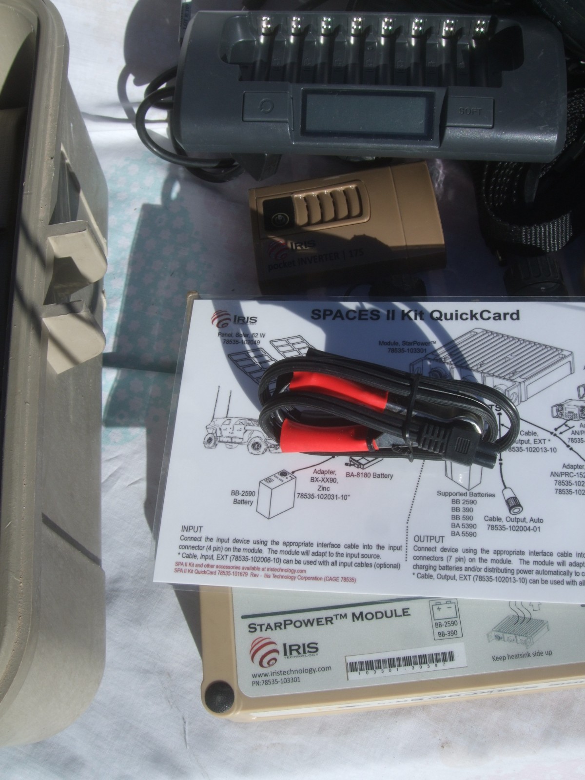 Iris Technology SPACES II Kit USMC Military Portable Solar Energy Field Power