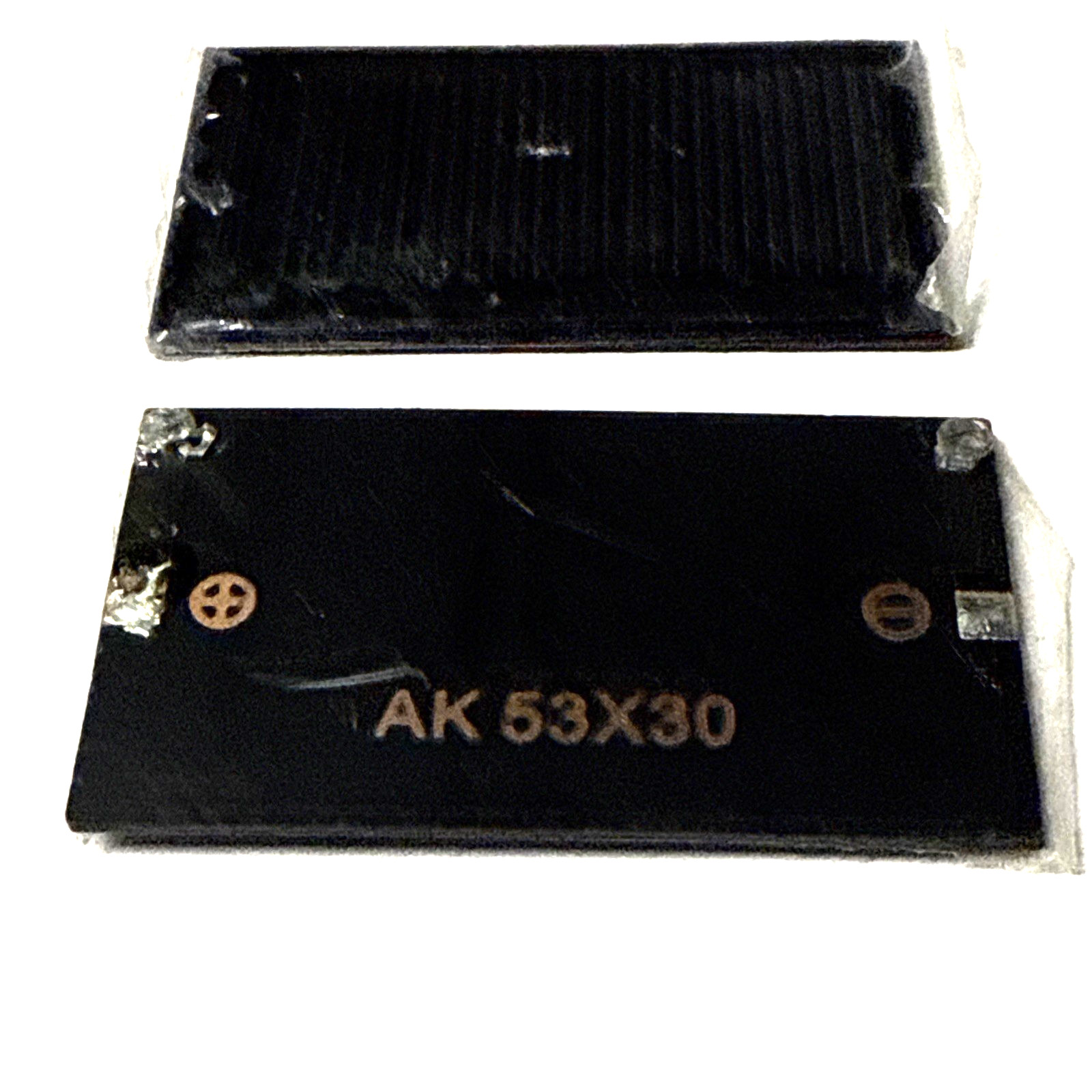 set of 2 Mini Solar Panel 5V 30mA 53X30mm Power Cell