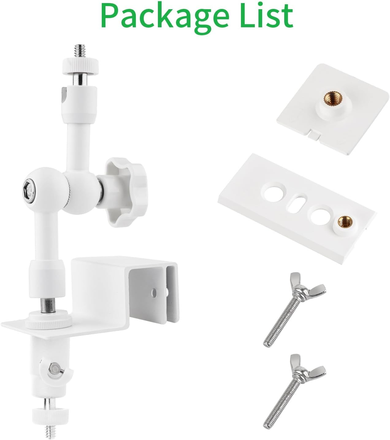 2-In-1 Gutter Mount for Solar Panel, Stick up Cam Battery, Spotlight Cam and Spo