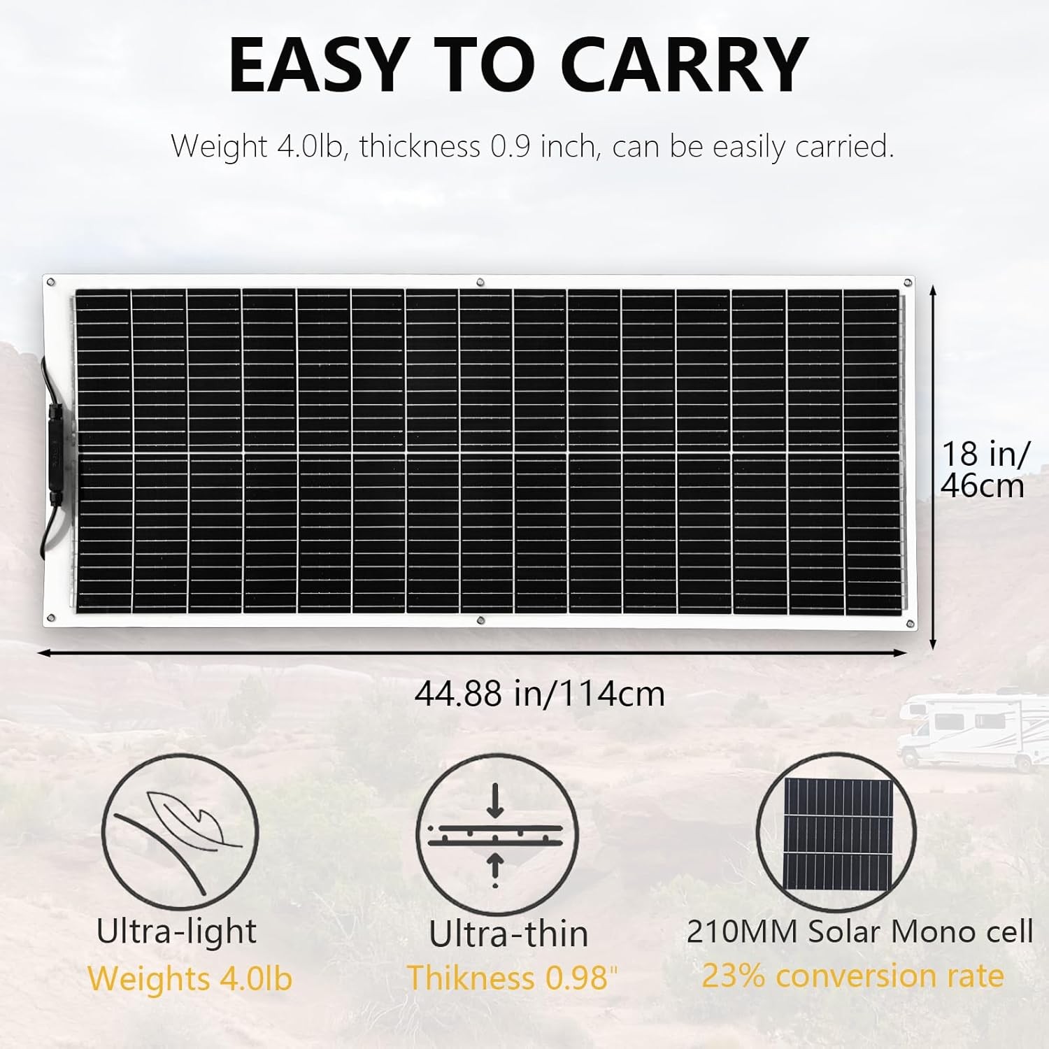 XINPUGUANG Solar Panel 200W 12V Flexible Kit 2x100W