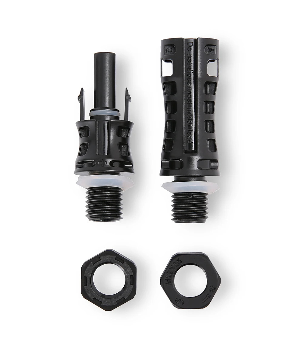 1 Pair PV Connector 1500V 35A IP67 Panel Mount Coupler For Inverter System
