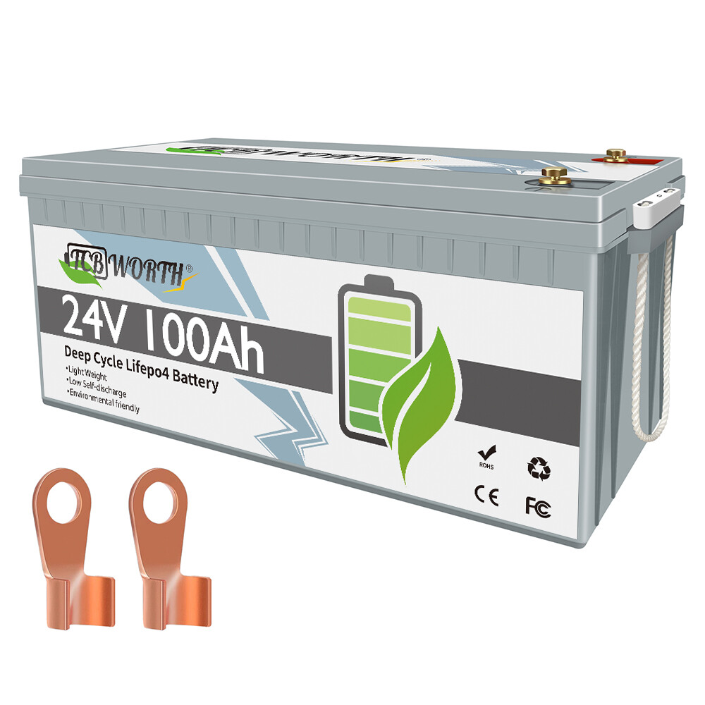 12V 100Ah 200Ah 300Ah 24V LiFePO4 Lithium Battery Deep Cycle for Solar Off-grid