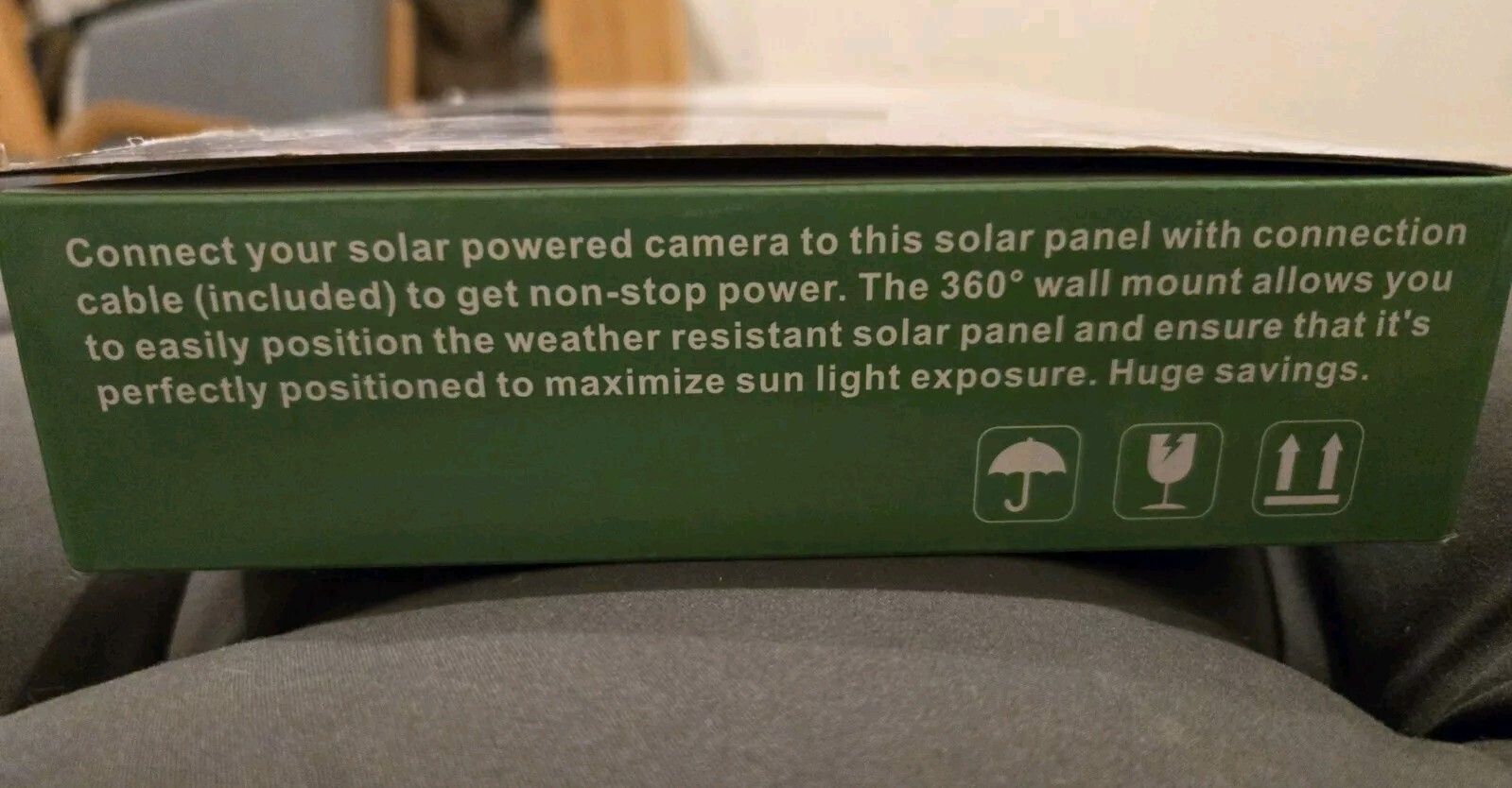 6W Solar Panel Compatible with Google Nest Camera Outdoor & Indoor Battery Solar
