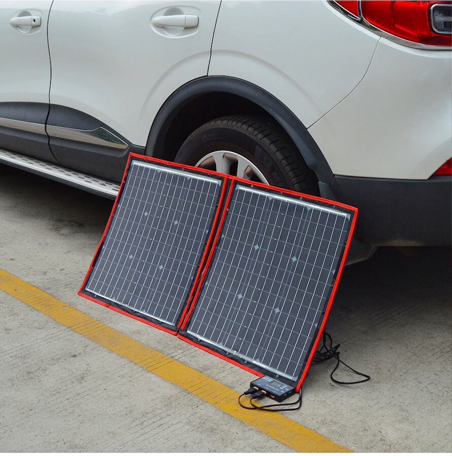 Best Folding Foldable Portable Solar Panel Camping Laptop 18V Volt Survival Watt