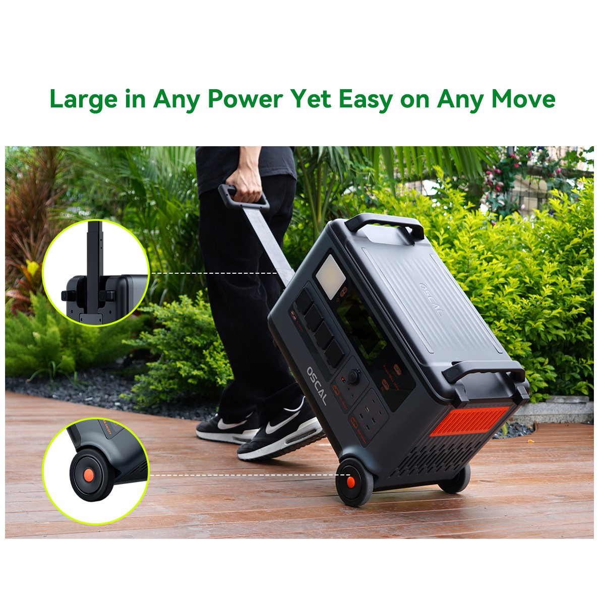 Blackview OSCAL PowerMax 6000W Portable Power Station 3600Wh W/ 400W Solar Panel