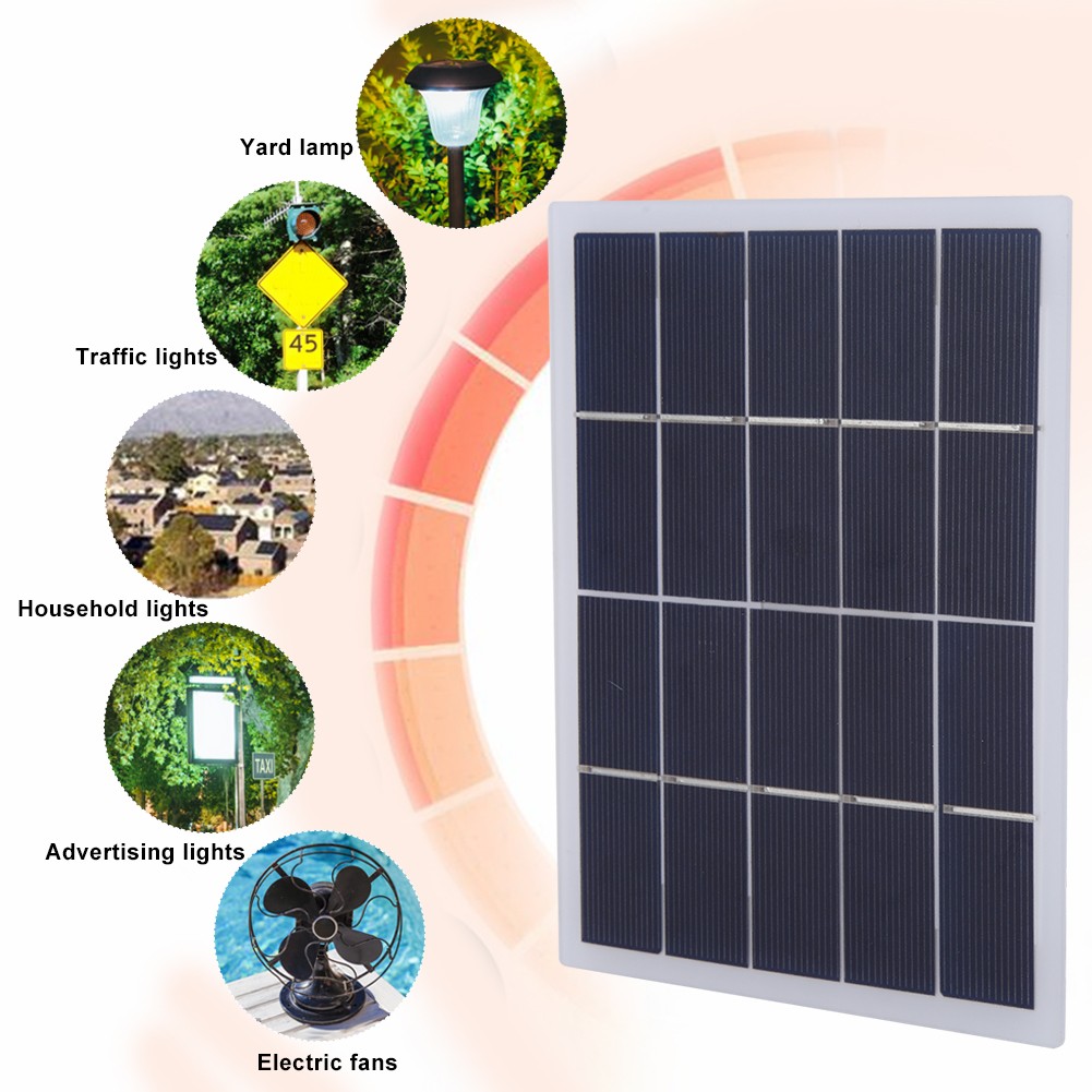 3W 5V DIY Solar Panel Laminated Board 170x130mm White