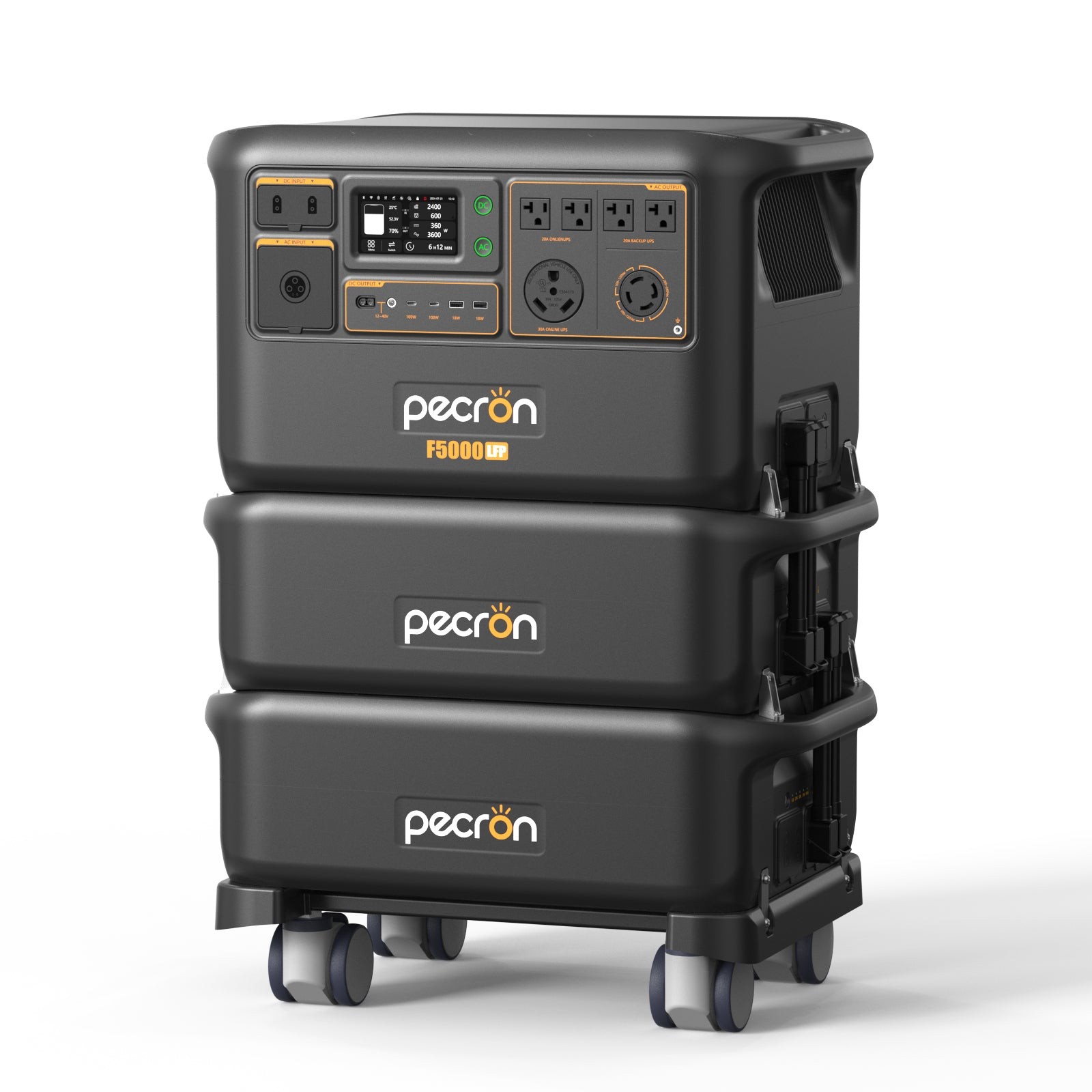 PECRON FP5000-48V 5120Wh Solar Generator Expansion Battery For F3000LFP/F5000LFP