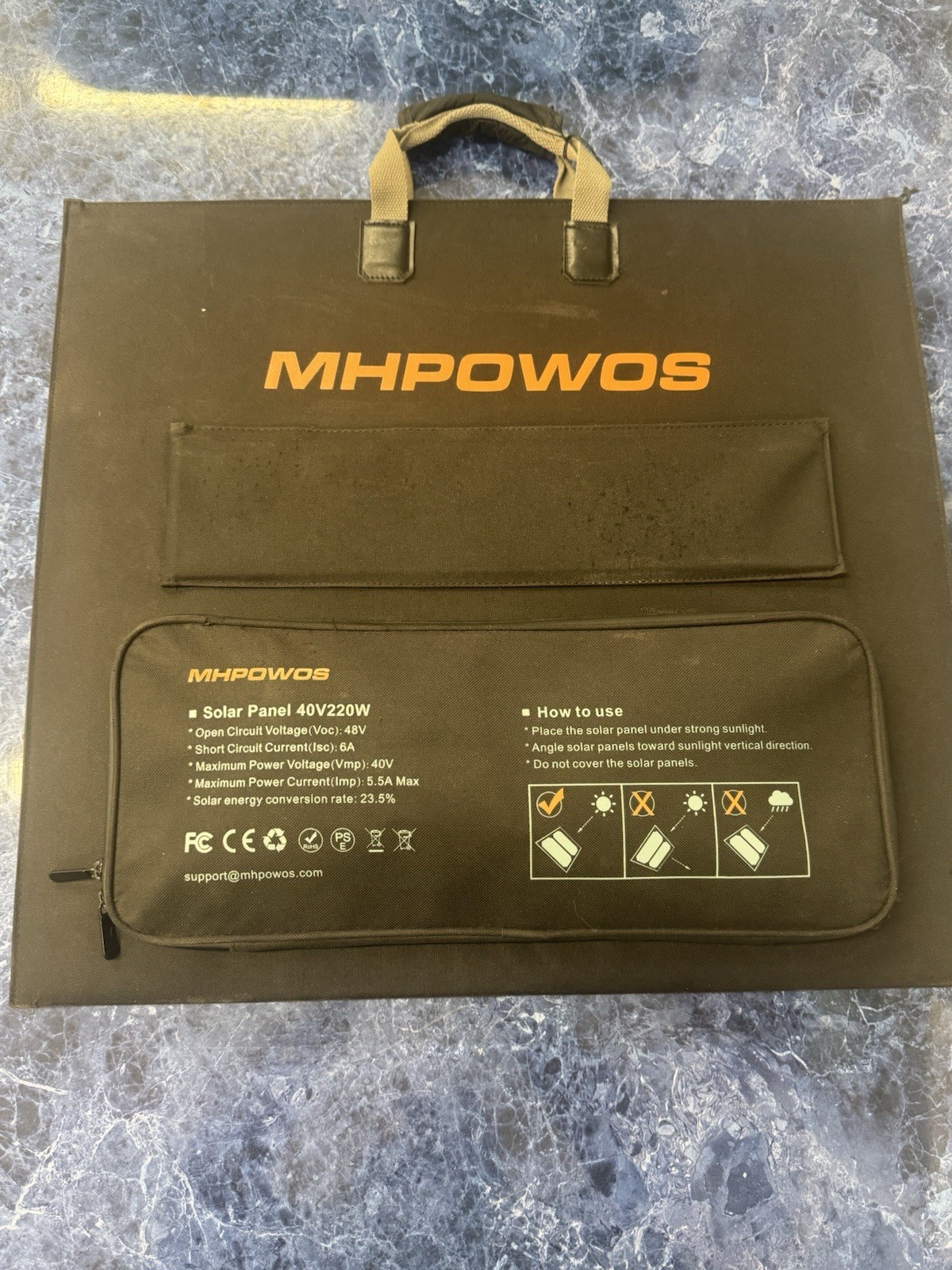 Mhpowos Solar Panel 40V220W