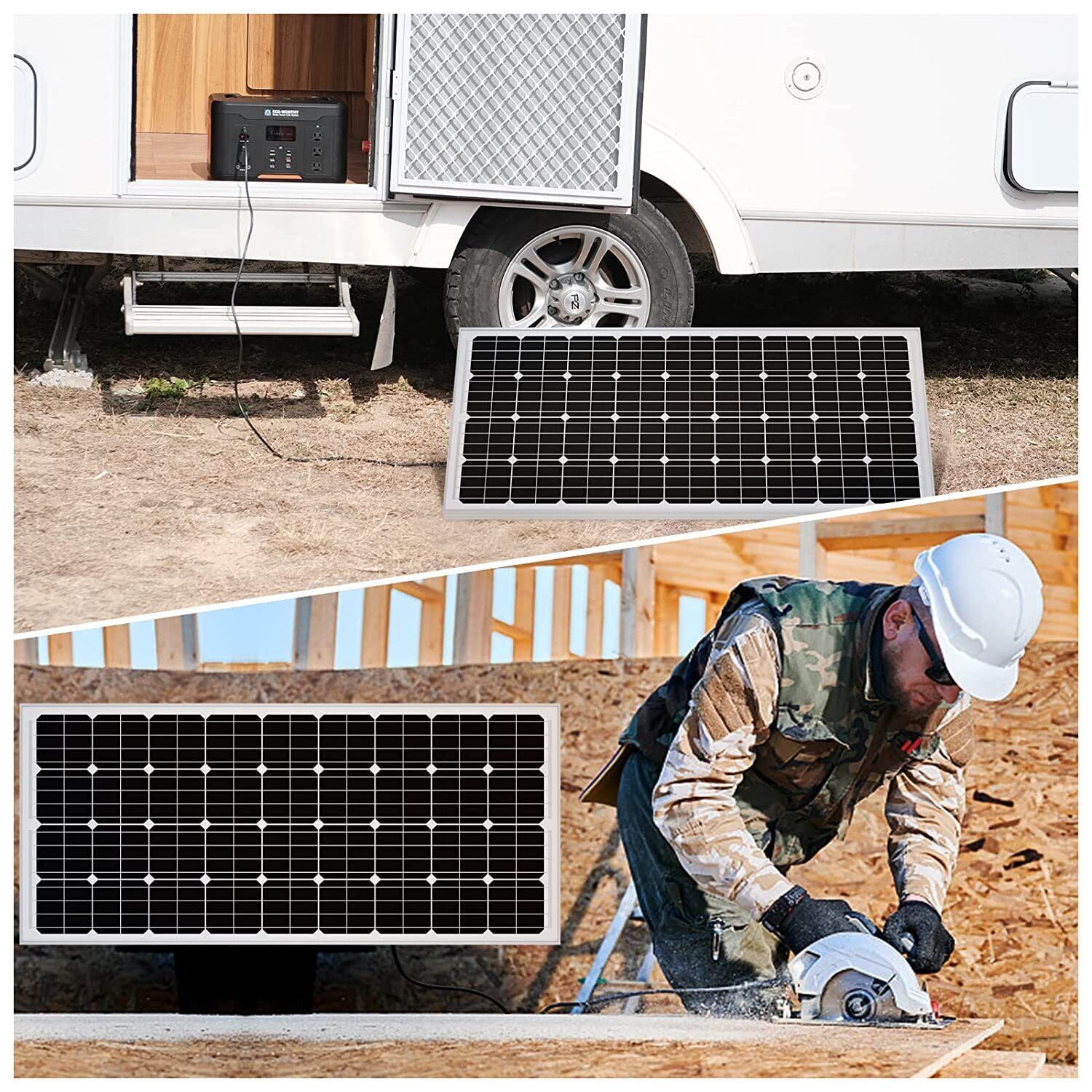 100W 200W 300W Watt Mono Solar Panel kit 12V RV Caravan Power Home Off Grid Boat