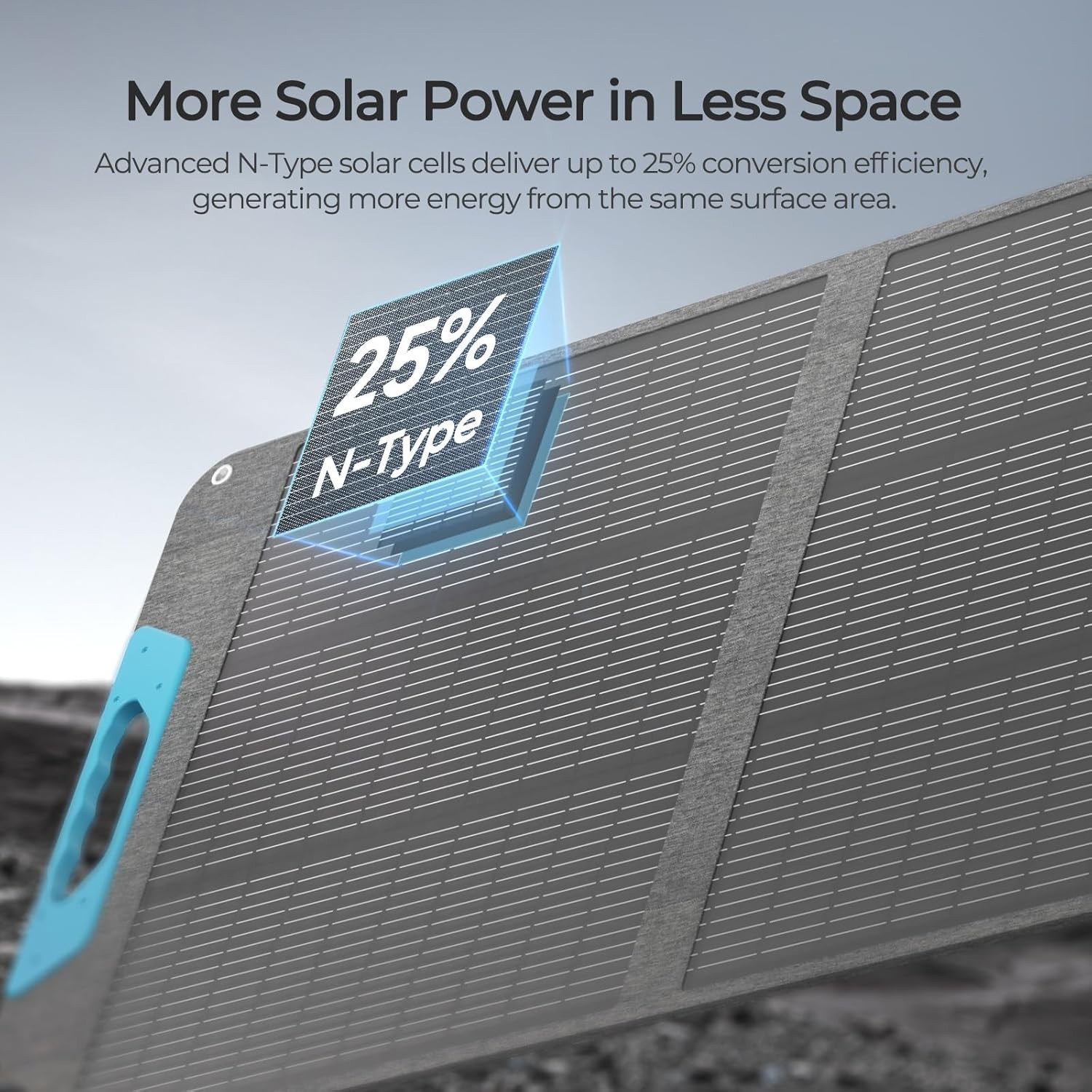 25% Efficient 100W Solar Power Kit – Foldable Design for Easy Travel & Setup