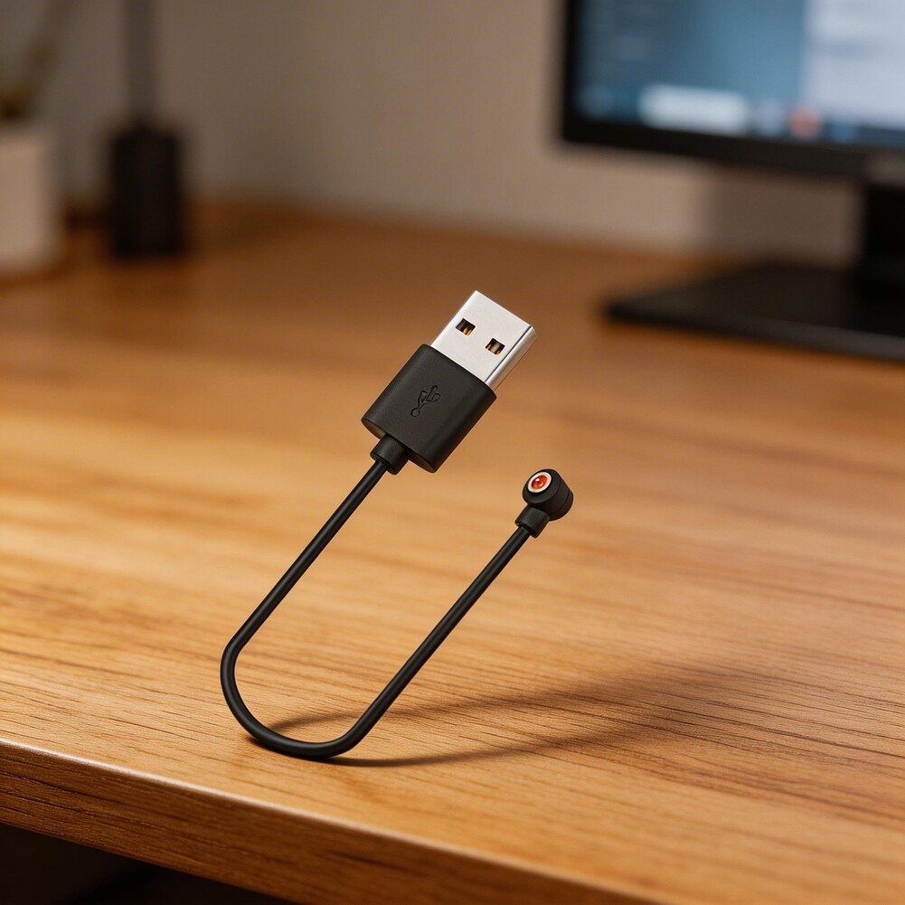 2 Pack Travel Friendly Magnetic Charging Cable for Smart Ring 4.0mm Port