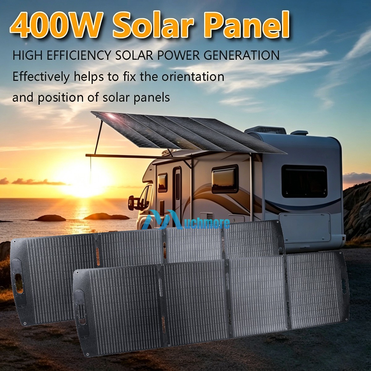 400W Solar Panel Blanket Portable Solar Suitcase Foldable Solar Panel Outdoor