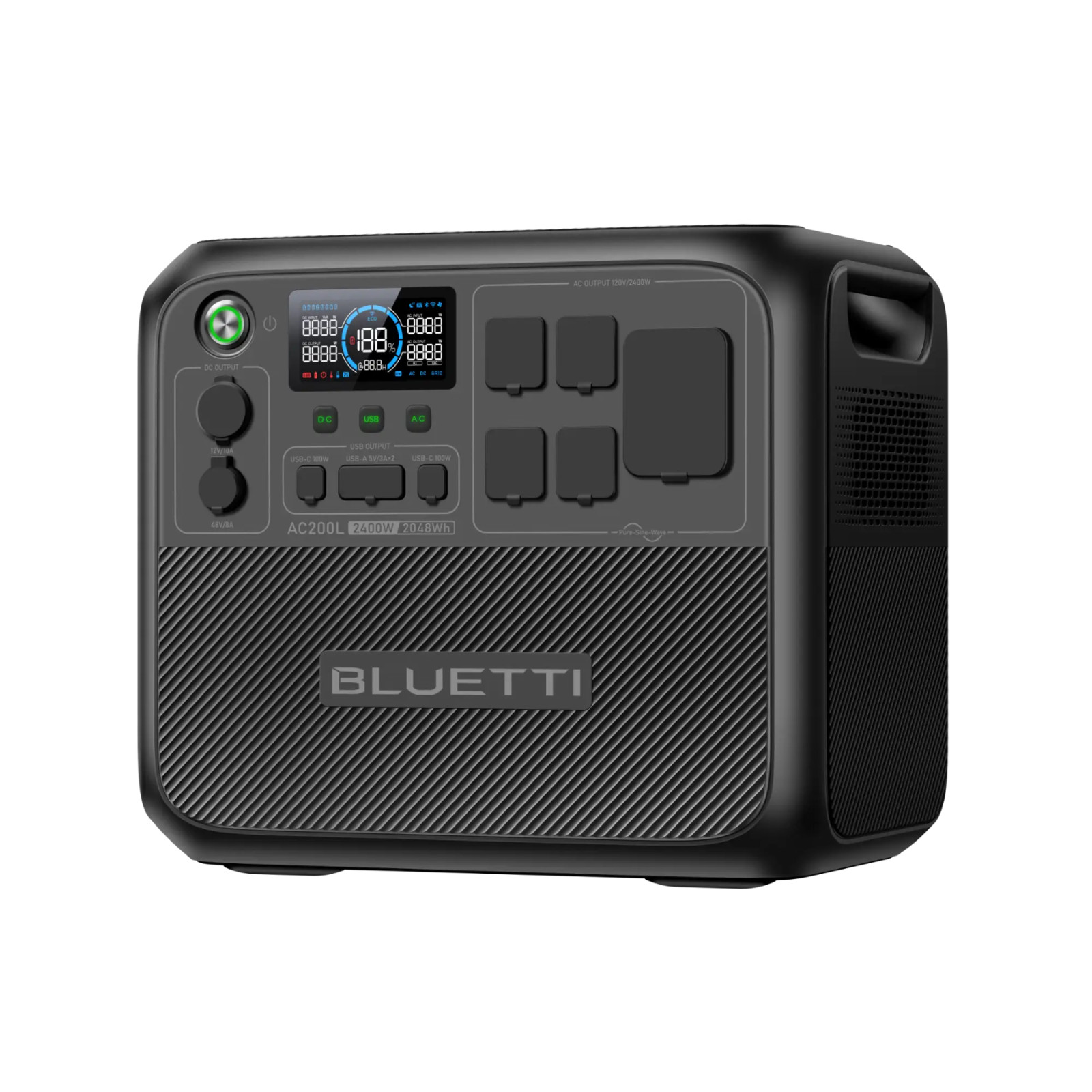 BLUETTI AC200L Solar Ready Portable Power Station 2400W + 350W Solar Panel