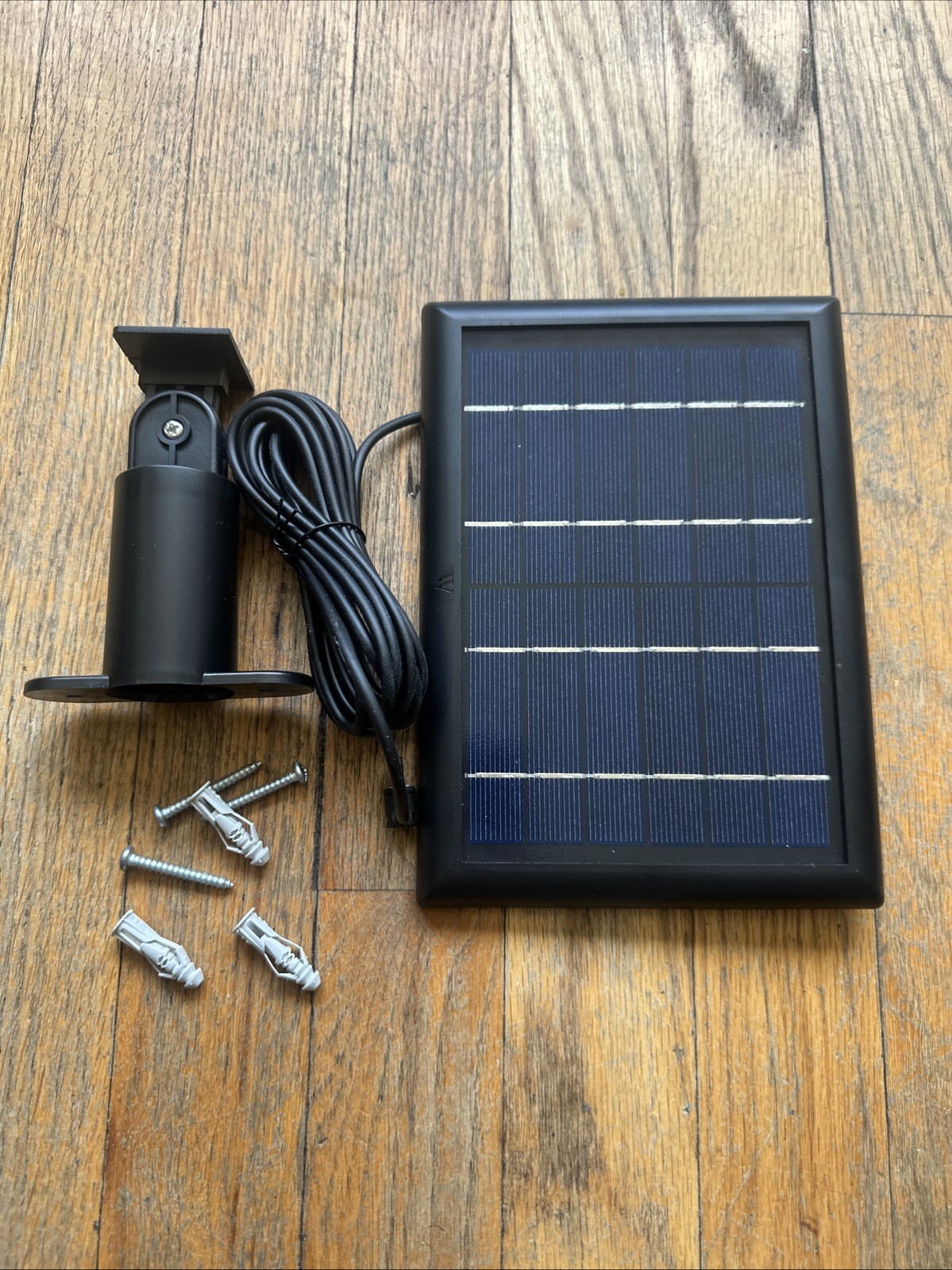 Wasserstein Solar Panel Compatible with Ring Cam Battery- Black 1 Pack