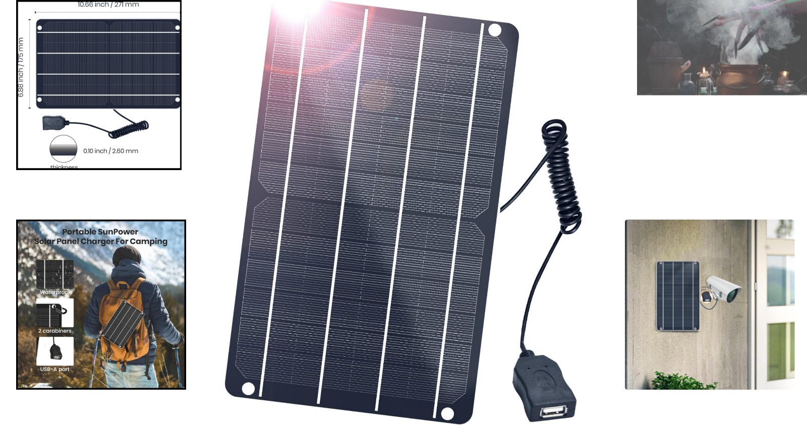 Portable 6W Mini Solar Power Panel – Ideal for Camping and Outdoor Adventures