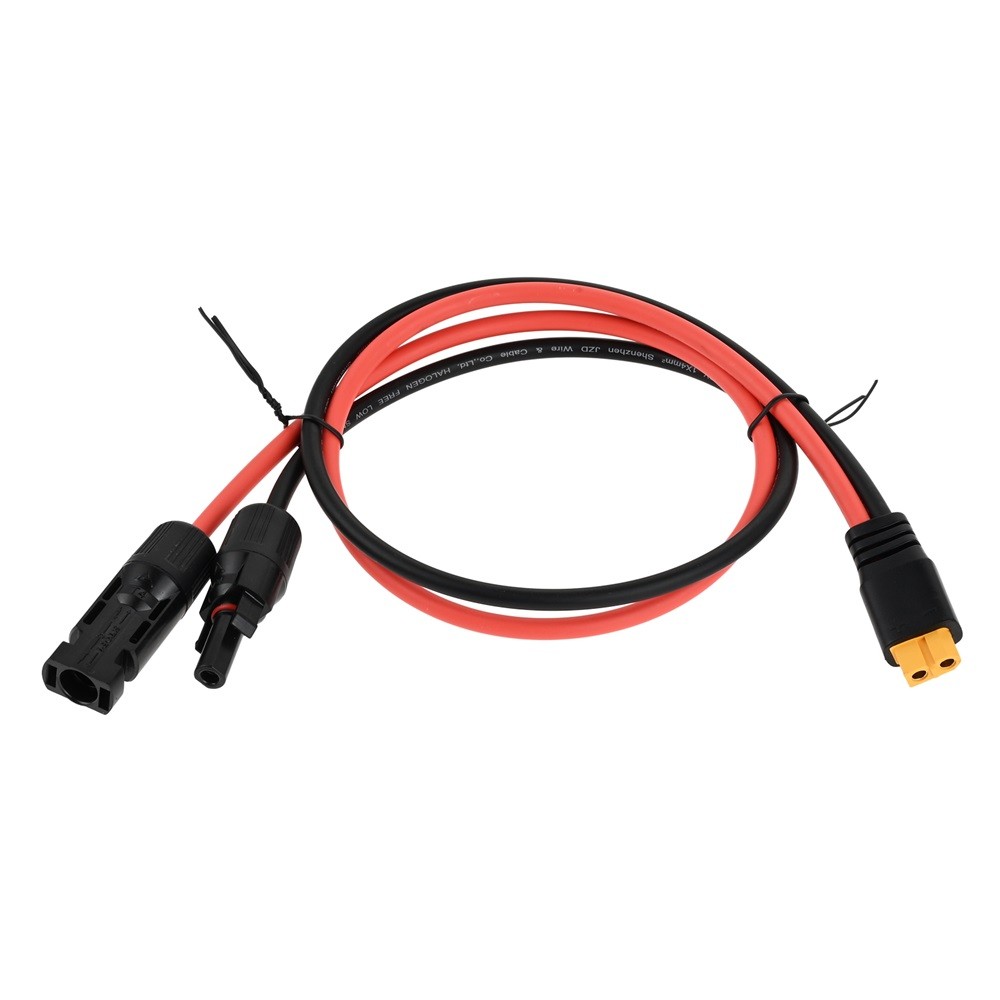 Solar Charging Cable Solar Panel Adapter 60CM Solar Plug to XT60 Connector Cable