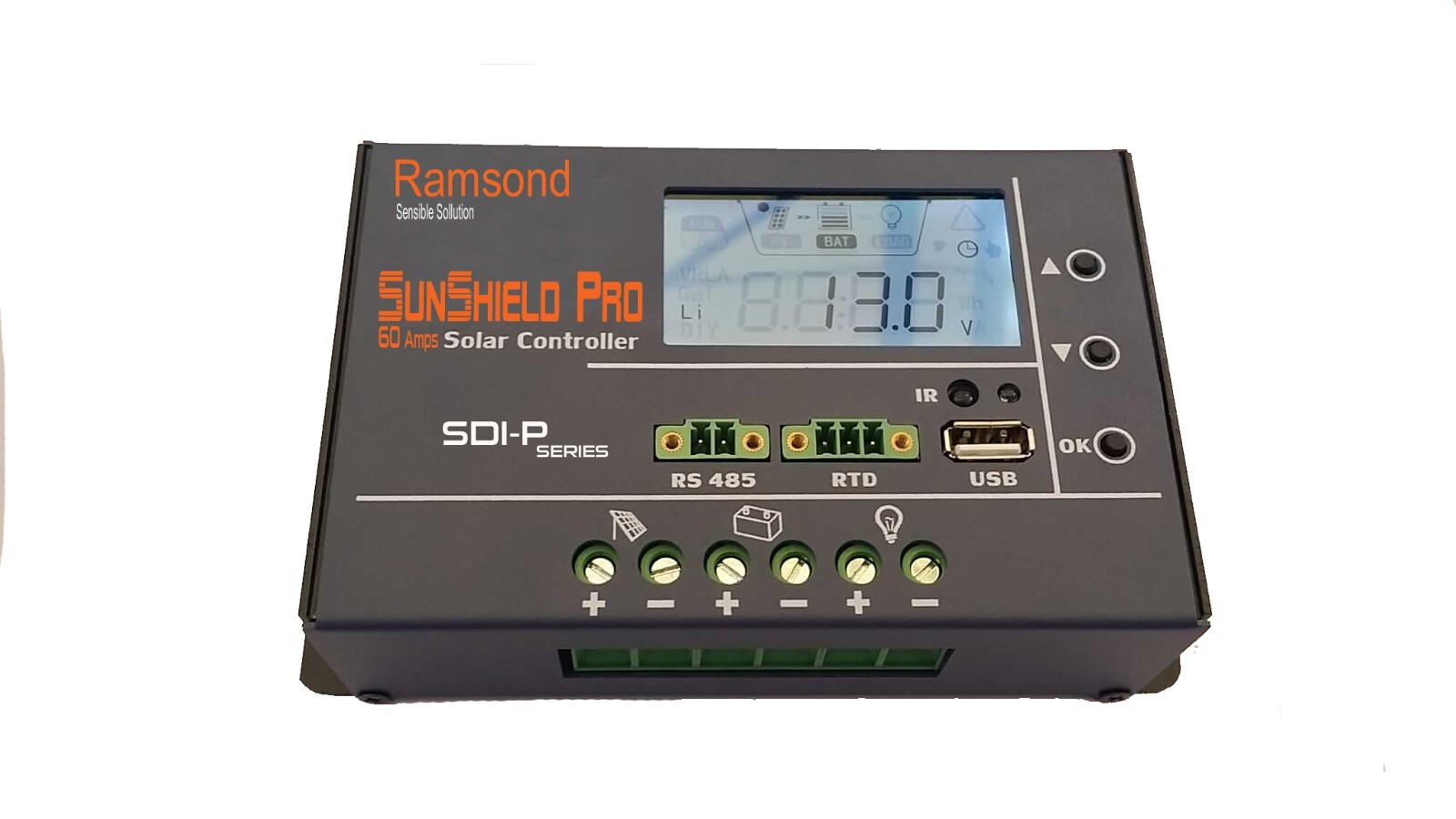 Ramsond Sunshield PRO 60 AMP 12/24/48 Volts Solar