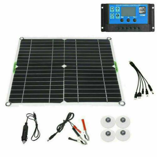 200 Watts Solar Panel Kits 100A 12V Battery Charger With Controller Caravan Boat