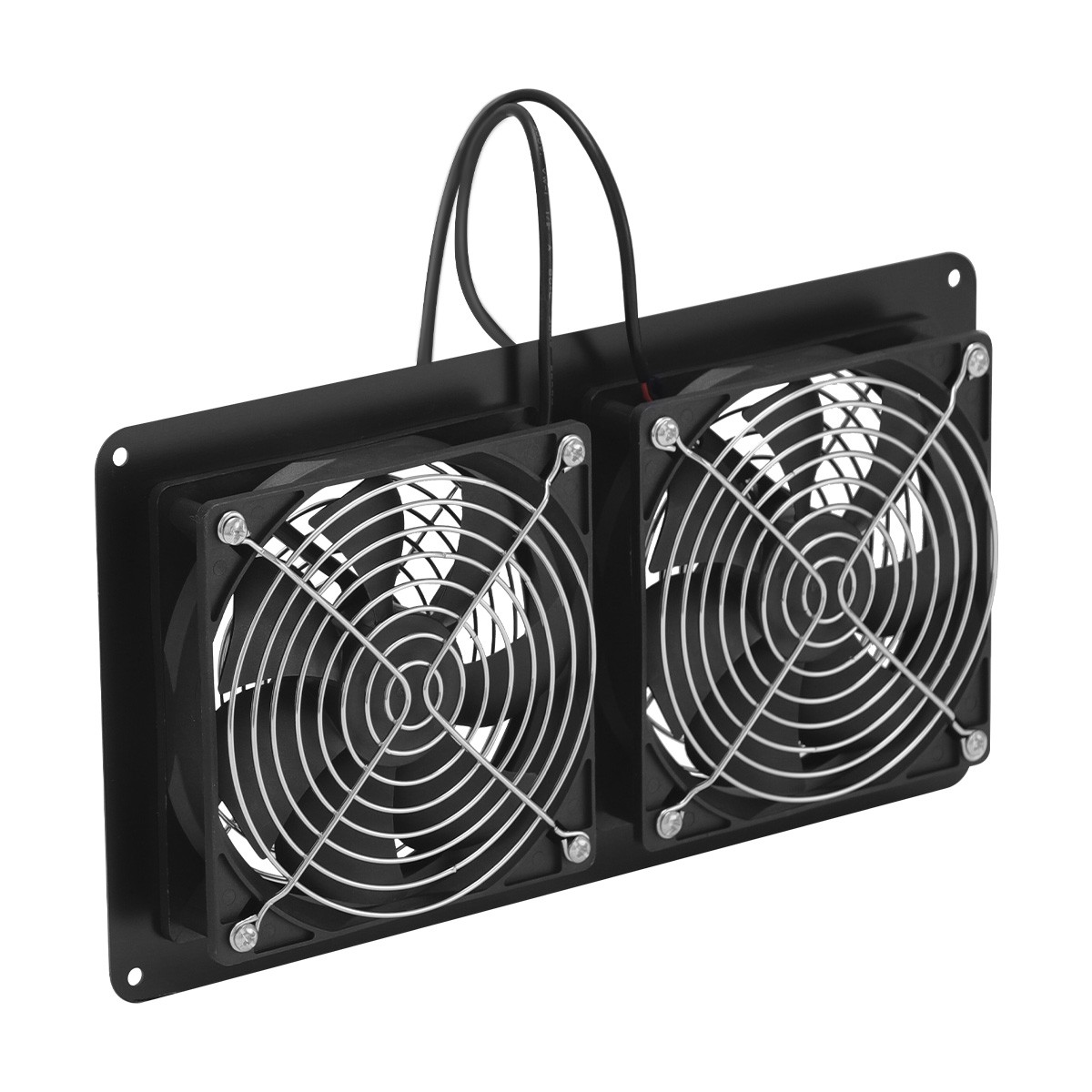 15W Solar Powered Exhaust Fan Kit with 28x28cm Panel for Pet House Ventilation