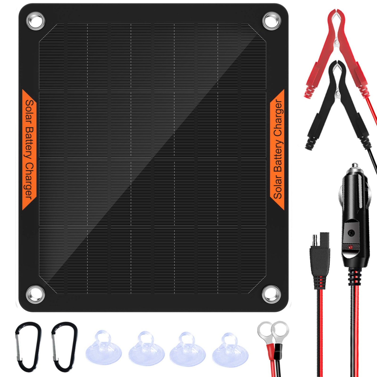 5W 12V Solar Car Battery Charger Portable Waterproof Solar Power Battery Charge