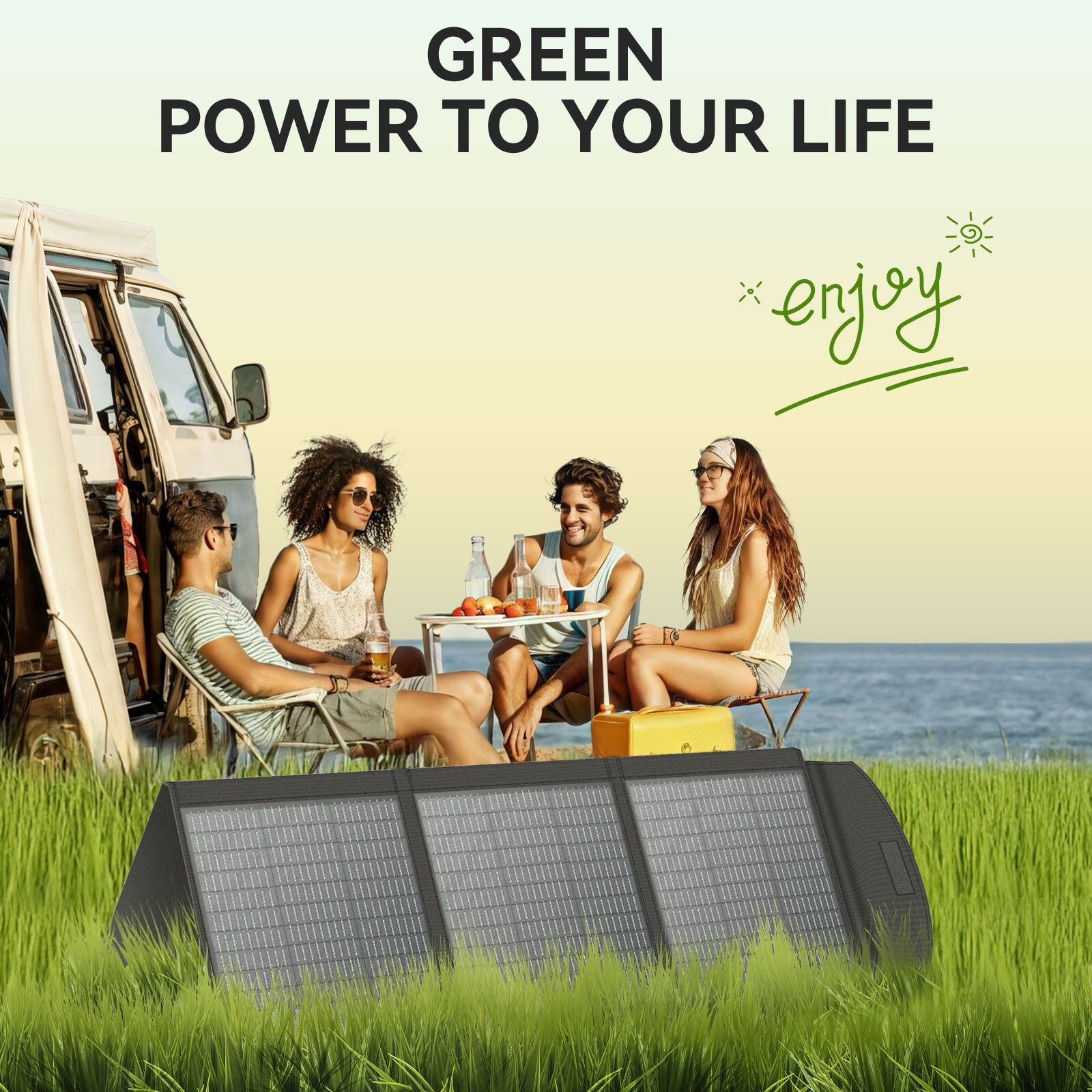 160W 220W 400W Foldable Portable Solar Panel Kit for Power Station Home RV Camp